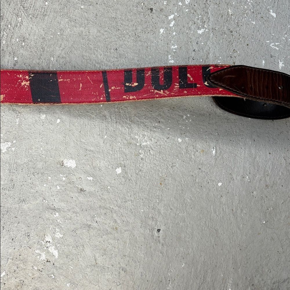 Dolce and Gabbana distressed red belt - Picture 9 of 9